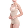 thumbnail image 2 of Waist Trainer Bodysuit Tummy Control Buttock Lift Breast Support Breathable Cincher Tank Top for Postnatal Recovery Skin Color M, 2 of 8