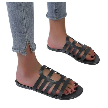 

Vedolay Slippers Women Slides for Women Anti-Slip Quick Dry Super Soft Open Toe Cloud Slippers Black 8