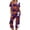 Purple Pink, variant on Halloween Pajamas Women Set Halloween Matching 2 Piece Set Short Sleeve Top and 7/8 Pants Women Sleepwear for Trick-Or-Treat, Parties, Lounge Black L