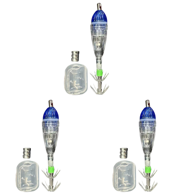 LED para Señuelo Pesca Con Gancho Paraguas Lámpara Intermitente () Azul