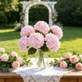thumbnail image 5 of Artificial Hydrangea Flowers Real Touch Faux Hydrangea Blooms For Home Decor Wedding Arch Bouquet Bridal Handheld Party Floral Supply, 5 of 6