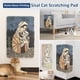 thumbnail image 2 of Rascador para gatos, tapete de sisal, protector de muebles para pared, sofá, alfombra, puerta, autoadhesivo, diseño artístico de gatos con clavijas giratorias (Mamá y gato, 60 x 40 cm)., 2 of 5