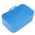 thumbnail image 2 of Rectangular Fryer Silicone Basket, 2Set Heat Resistant Food Grade Fryer Silicone Pot Dishwasher Safe  For Kitchen, 2 of 9