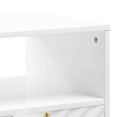 thumbnail image 2 of Mesa auxiliar Benzara Tyra de madera de 56 cm y oro blanco, 2 of 5