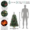 thumbnail image 2 of Árbol de Navidad SZCXTOP, tamaño pequeño, preiluminado, 90 cm, con 70 luces LED, 2 of 6