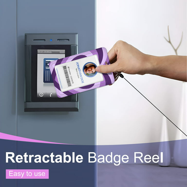 ANDGING Nurse Life Badge Reel Purple Heart Badge Reels Retractable for Nurses Funny RN LVN CNA LPN Leopard Nurse Badge Clip ID Card Badge Holder