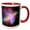 Red/White, variant on 3drose, Galaxy and Nebula - Messier Spiral Galaxy, 15oz Mug