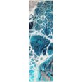 thumbnail image 2 of Addison Rugs Mayfield Washable Transitional Modern Teal Runner Rug, 2'3" x 7'6", 2 of 5