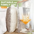 thumbnail image 6 of Livhil 16 Combo Vacuum Storage Bags with Electric Pump, Reusable Travel Vacuum Storage Bags for Clothes Compression, Space Saver Travel Essentials (Beige leopard), 6 of 8