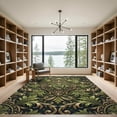 thumbnail image 2 of ODIKA 4' x 6' Machine Washable Non-Slip Area Rug, antique floral High Traffic Rug, Green, 989617, 2 of 7