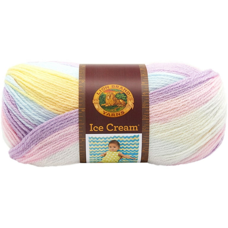 Lion Brand Ice Cream Sprinkles Knitting Yarn: Cool Mint 