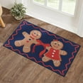 thumbnail image 2 of Holiday Time Navy Gingerbread 20" x 30" Accent Rug, 2 of 9