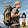 thumbnail image 4 of Hanging Hammock Portable Travel Camping For Outdooor Beach Camping Hiking Yellow Sunflowers, 4 of 8