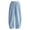 Blue, variant on Boys and Girls Pull-On Loose Fit Pants, Wide Cut Long Pants for Outings, Versatile Daily Casual Wear Bottoms for Kids Ages 1-15