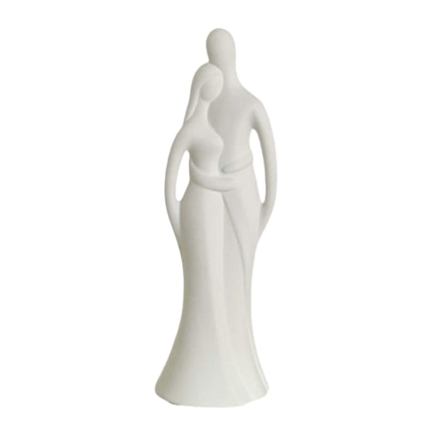 Estatua de pareja, figura de pareja de amantes, escultura decorativa coleccionable de abrazos para C