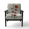 thumbnail image 4 of Designart « Colorful Suprematism Pure composition II » Fauteuil d'Appoint Rembourré Abstrait Multicolore - Fauteuil Moderne pour Salon, 4 of 7