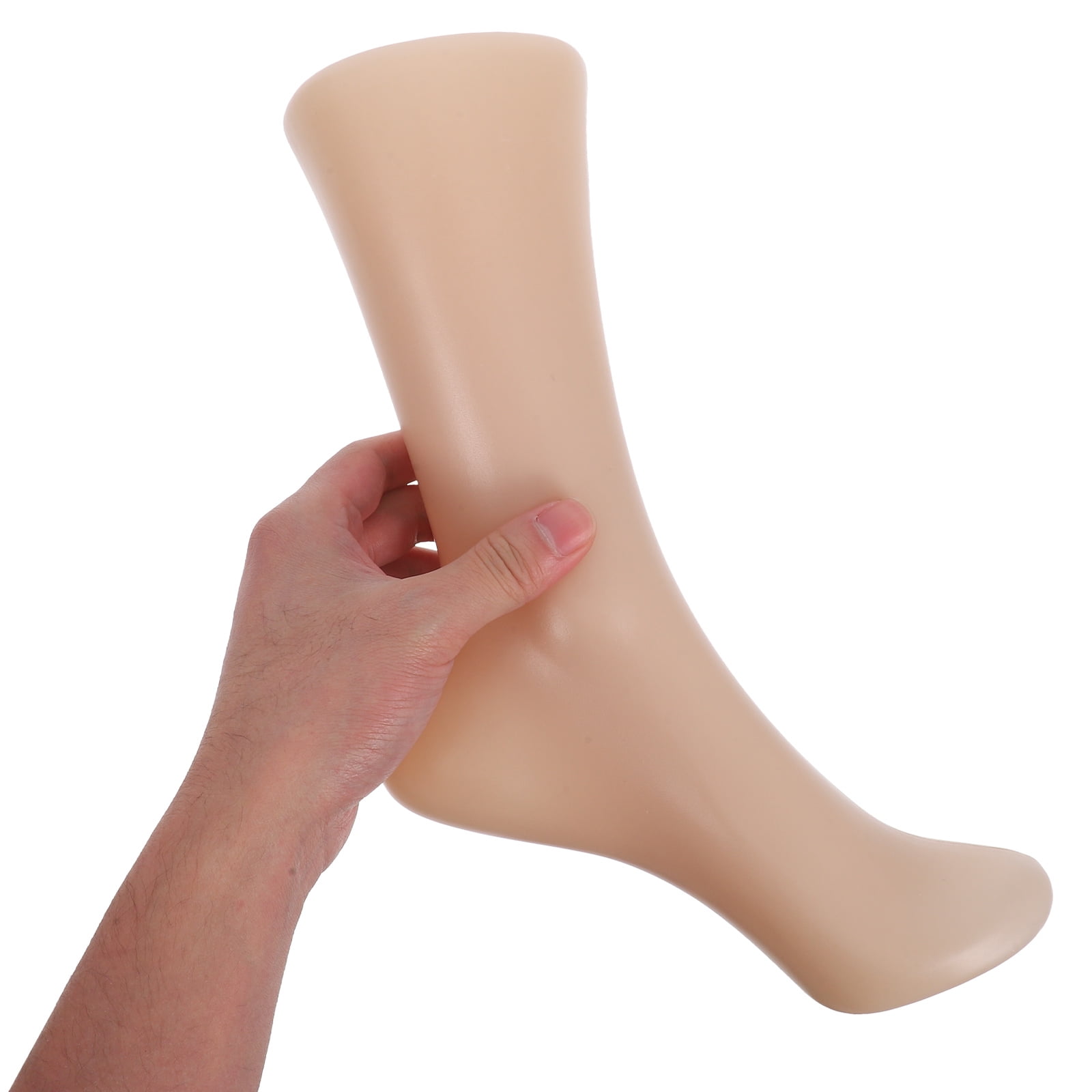 WHAMVOX 2pcs Plastic Foot Mannequin Women Socks Display Mannequin Jewelry Bracelet Stand Shoe Showcase Inverted Foot Model