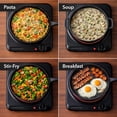thumbnail image 7 of OVENTE Countertop Infrared Single Burner, 1000W Electric Hot Plate with 7” Ceramic Glass Cooktop, 5 Level Temperature Setting & Easy to Clean Base, Compact Stove for Home Dorm Office, Black BGI101B, 7 of 7