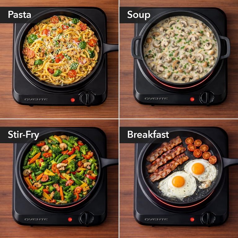 Ovente Infrared Single Burner Cooktop, 1000W photo 7