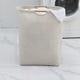 thumbnail image 1 of Cesto de ropa plegable | Cesto portátil estrecho para ropa sucia y sábanas | Cesto de tela plegable para el hogar, el dormitorio y el baño | Tela de saco beige, 1 of 8