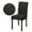 Black, variant on 6 Pack Washable Chair Covers, Knitted Jacquard Stretch Removable Dining Chair Protector Cover Seat Slipcover for Hotel,Dining Room,Ceremony,Banquet Wedding Party