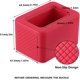 thumbnail image 3 of 2 soportes para hebilla de cinturón de seguridad de coche, protector de hebilla de cinturón de seguridad de coche, material de silicona duradero, para fácil acceso al cinturón de seguridad rojo, 3 of 5