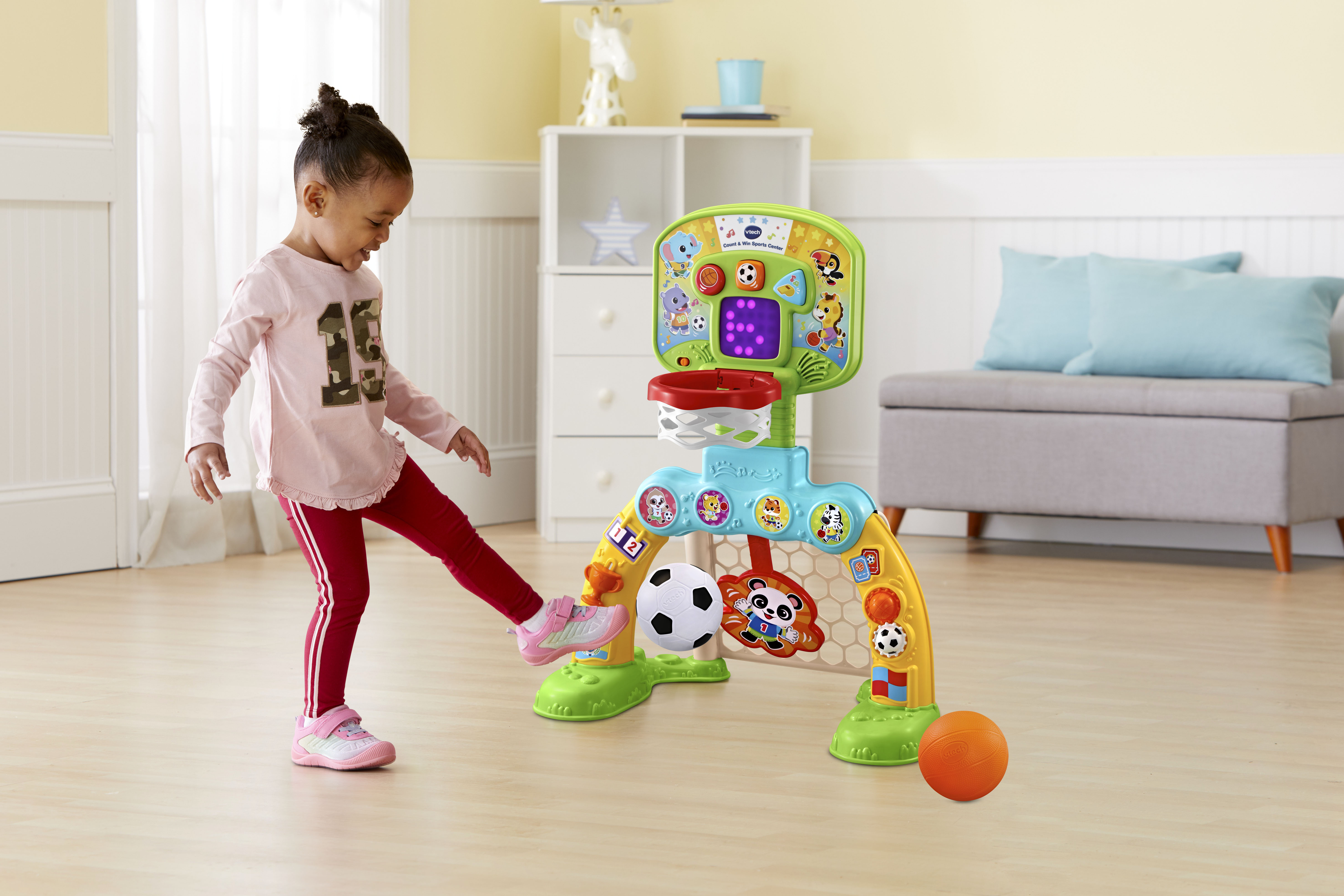 VTech Count & Win Sports Center, Basketball and Soccer Toy for Toddlers, Teaches Physical Activity - image 7 of 13