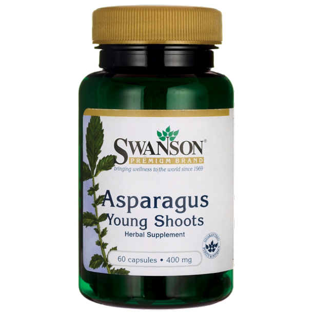 Swanson Asparagus Young Shoots 400 mg 60 Capsules