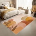 thumbnail image 2 of Boho Abstract Geometric Area Rug, Mid Century Modern Pattern Indoor Carpet, Washable Non Slip Low Pile Soft Thin Rug for Living Room Bedroom Home Decor Mat 4x6ft, 2 of 8