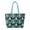 Teal Snowman Print, variant on Jeiento Christmas Plaid Padded Tote Bag for Women Large Capacity Handle Shoulder Purse with Zipper Closure for Holiday Shopping, Work Commute, Travel, Winter Christmas Gift