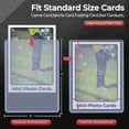 thumbnail image 2 of LQQBOX 100 Pcs 3"x4" Card Sleeves TopLoaders for Cards, Baseball Card Protectors Hard Plastic, for Football Card, Game Cards, Trading Card, Collectible Trading Cards Sports Cards, 2 of 7