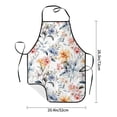 thumbnail image 4 of Fuzoiu Lilies Flowers Print Waterproof Apron, Kitchen Apron for Women Men Chef, Apron for Christmas Dinner Party Cooking Baking Crafting House Cleaning Kitchen, 4 of 7