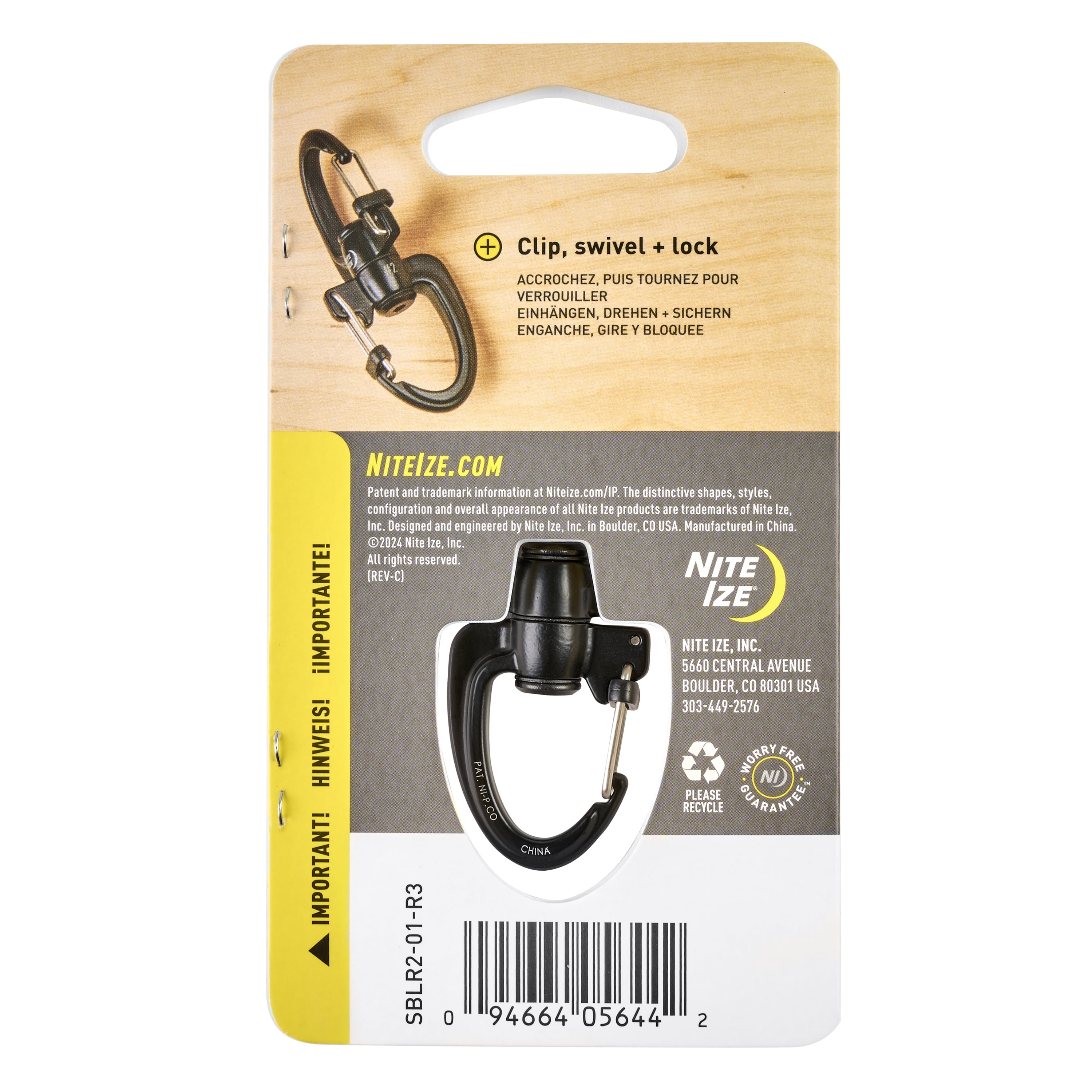 (2 pack) Nite Ize S-Biner® 360 SlideLock® Dual Carabiner #2
