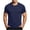 Dark Blue-2(Mens Tops), variant on Mens V Neck Tee Tops Fitness Smooth Stretch Casual Short Sleeve Shirts for Workout