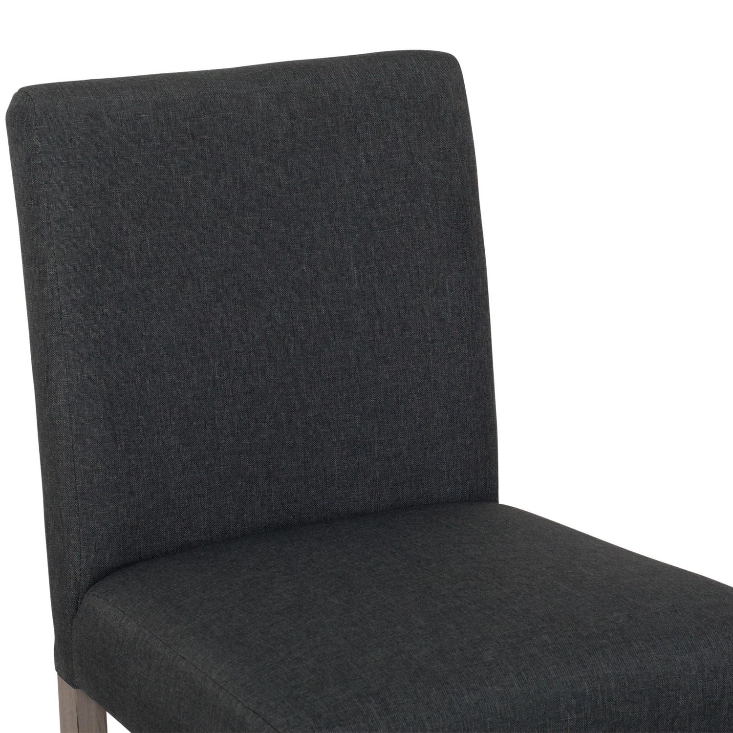 CorLiving Laura Fabric Upholstered Indoor Counter Height Bar Stools with High Backs, Dark Grey