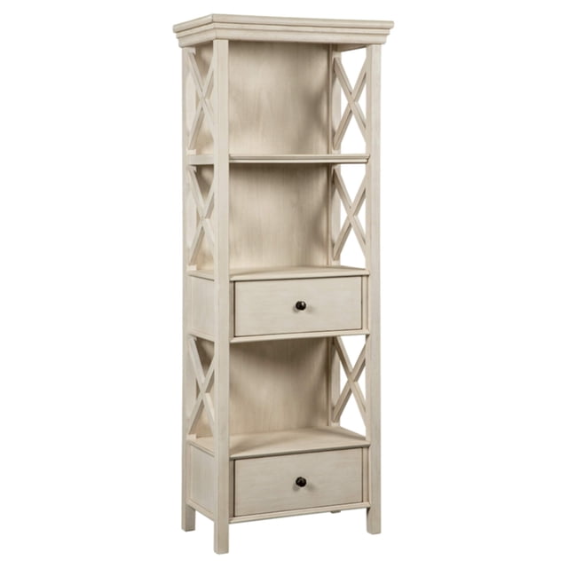 Signature Design by Ashley Bolanburg Cottage Chic Display Cabinet or Bookcase, Antique White