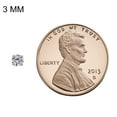 thumbnail image 4 of Precious Stars 14K Yellow Gold Cubic Zirconia 3-mm Birthstone Screwback Earring Studs-April, 4 of 5