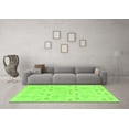 thumbnail image 3 of Ahgly Company Indoor Round Abstract Green Modern Area Rugs, 5' Round, 3 of 4