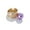 Purple, variant on Womens Colorful Pearl Index Finger Ring Gold Plated Geometric Inlaid Gemstone Fashion Jewelry Gift Fashionable