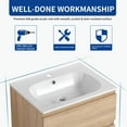 thumbnail image 5 of Holaki 24" Bathroom Vanity With Gel Basin Top, Light Oak, 5 of 8