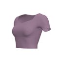 thumbnail image 4 of Tops de Yoga para Mujeres Secado Corto con Elástico Y Cojín de Pecho, Top Deportivo de Ajuste Apretado para Primavera Verano, 4 of 4