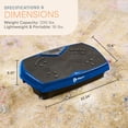 thumbnail image 6 of Lifepro HexaPlate Vibration Plate Exercise Machine with Magnetic Acupoints – Full Body Vibrating Platform for Weight Loss, Recovery & Toning – Quiet Vibration Plate Machine for Home Fitness - Blue, 6 of 11