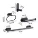 thumbnail image 2 of Juego de 4 accesorios de baño ZHAOCHENG sin perforaciones toallero gancho para bata soporte para papel higiénico, 2 of 4