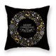 thumbnail image 5 of Fundas de almohada, funda de almohada, paquete de 4 fundas de cojín decorativas con diseño de copo de nieve y árbol de Navidad para el hogar, sofá (negro), 5 of 5