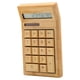 thumbnail image 2 of Calculadora Respetuoso del medio ambiente Bamboo Electronic Calculator Counter Standard Function 12 Digits Solar & Battery Dual Powered para Home Office School Retail Store, 2 of 7