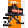 thumbnail image 4 of Adjustable Weight Bench Workout Bench, 1000 LB Heavy Duty Incline Decline Bench for  Gym, Easy Assembly Foldable  Lifting Bench, Ultra Short Gap 2025  Version, 4 of 7