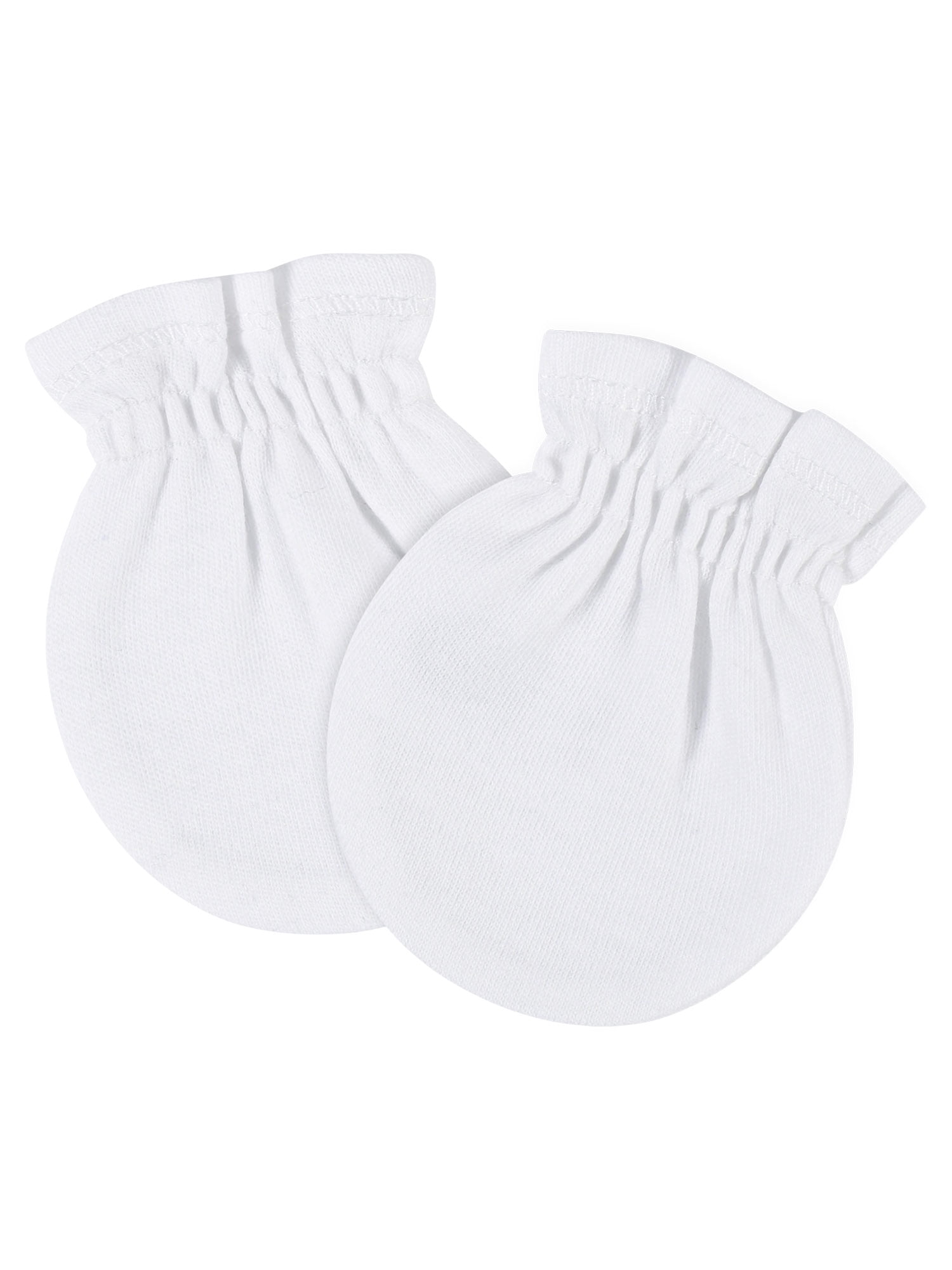Gerber Baby Boy or Girl Neutral Adjustable Cotton Mittens, 4-Pack, 0/6 Months