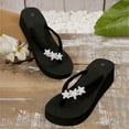 thumbnail image 5 of enyan Summer Slippers for Women Womens Arch Support Flip Flops Ladies Comfort Lightweight Soft Yoga Mat Cushion Walking Thong Sandals,Black,Size 8.5, 5 of 6