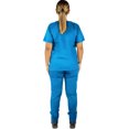 thumbnail image 3 of Pijama Quirurjica Uniforme Medico Clinico Mujer Recto Azul pacifico XS, 3 of 5