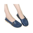 thumbnail image 4 of Fangasis Women Loafers Fashion Flats Classic Casual Shoes Walking Breathable Boat Shoe Deep Blue 10, 4 of 6